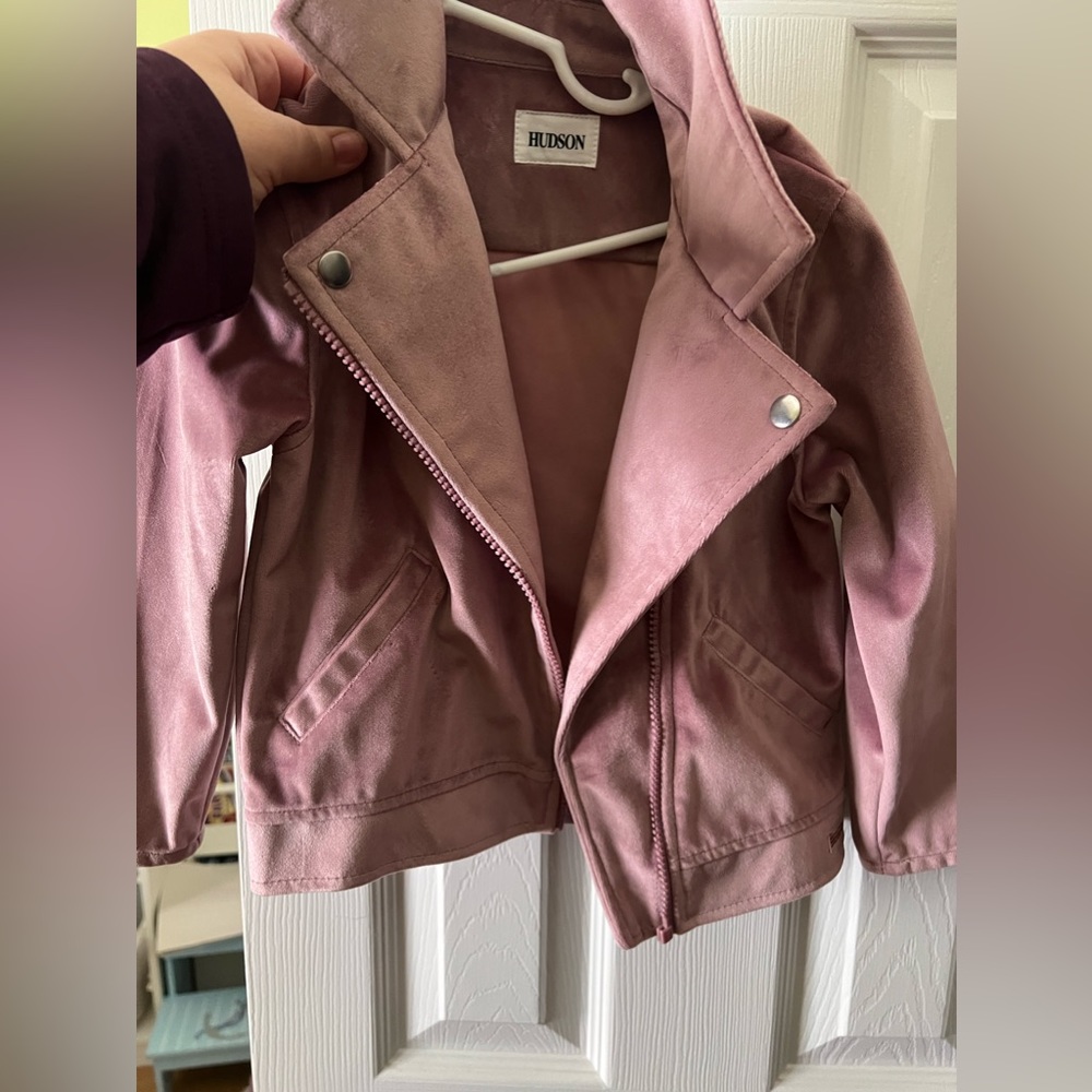 Suede lavender jacket for girls